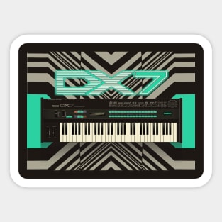 DX7 synth Sticker